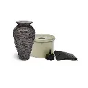 AQUASCAPE STACKED SLATE URN FOUNTAIN KIT - 33.5" H (85 CM)