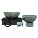 AQUASCAPE SPILLWAY BOWL AND BASIN FOUNTAIN KIT - PATINA - 32"/40" DIA (81/102 CM)