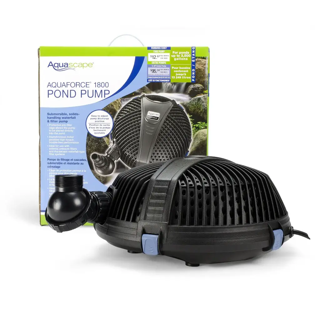 AQUASCAPE AQUAFORCE 1800 SOLIDS-HANDLING POND PUMP