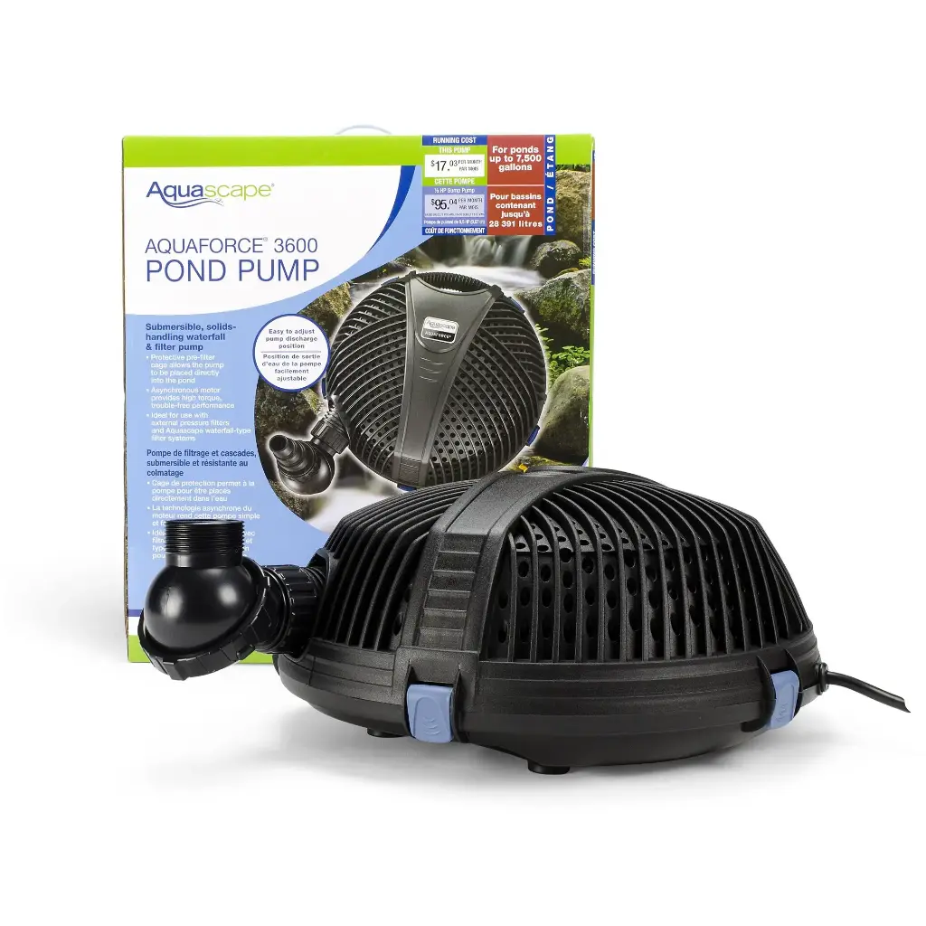 AQUASCAPE AQUAFORCE 3600 SOLIDS-HANDLING POND PUMP