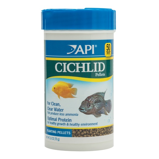 [AP825B] Mars Fishcare API CICHLID PELLETS Floating Pellets Fish Food (2.5 OZ)
