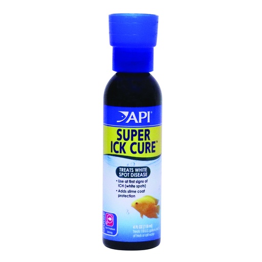 [AP12B] Mars Fishcare API LIQUID SUPER ICK CURE Freshwater and Saltwater Fish Medication (4 FL OZ)