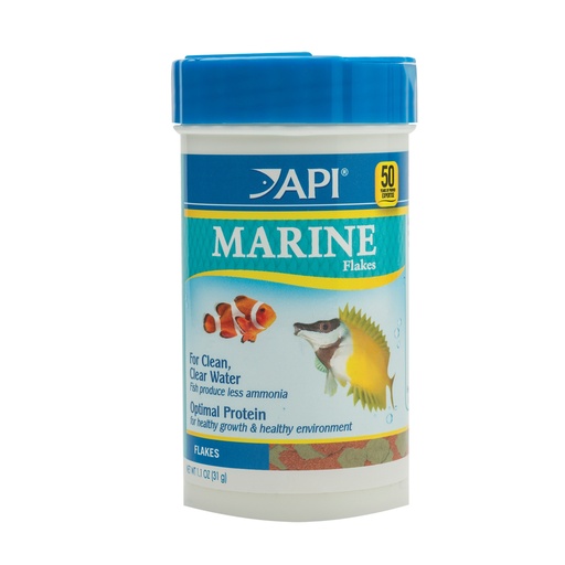 [AP838B] Mars Fishcare API MARINE FLAKES Fish Food (1.1 OZ)