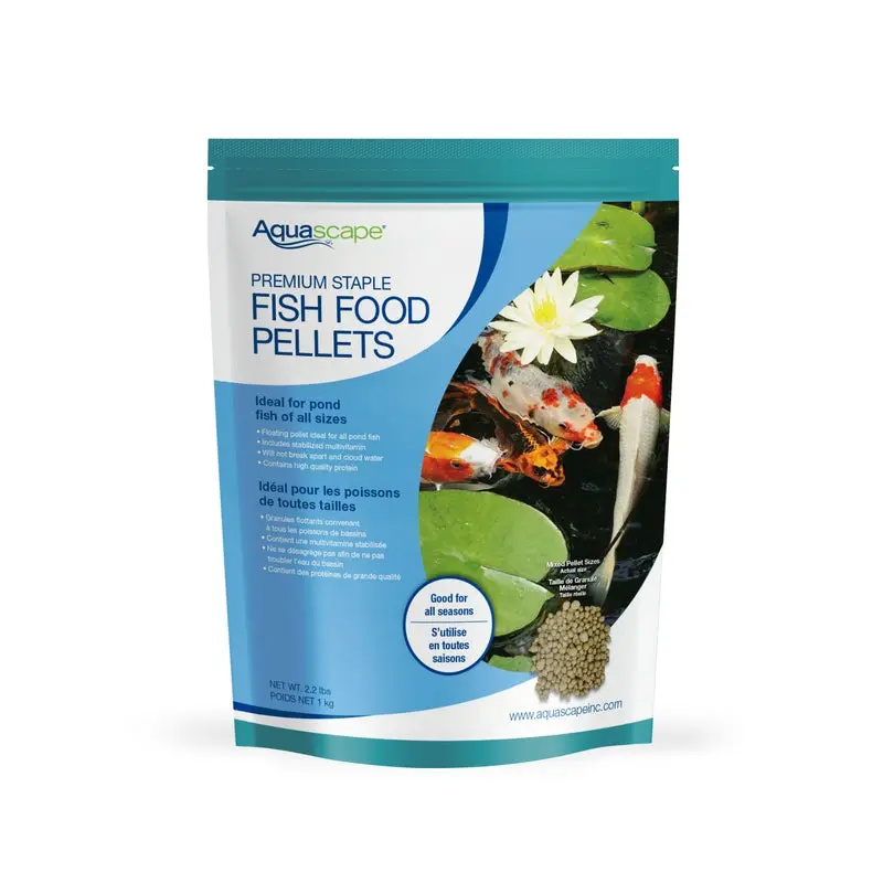 AQUASCAPE  81051 Premium Staple Fish Food Mixed Pellets - 1 kg.