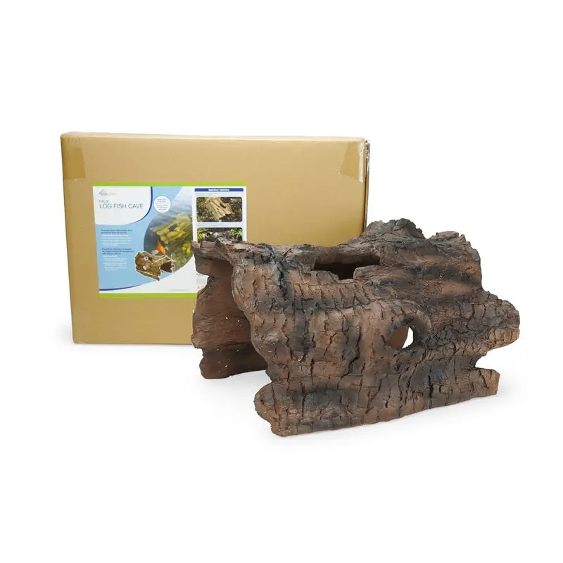 AQUASCAPE FAUX LOG FISH CAVE