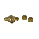 AQUASCAPE PRO 4-WAY 3/8" SPLITTER WITH CAPS