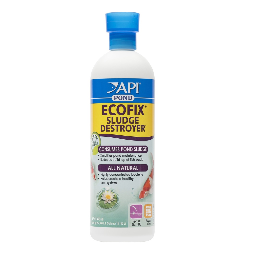 Mars Fishcare API POND ECOFIX SLUDGE DESTROYER Pond Water Clarifier and Sludge Remover Treatment