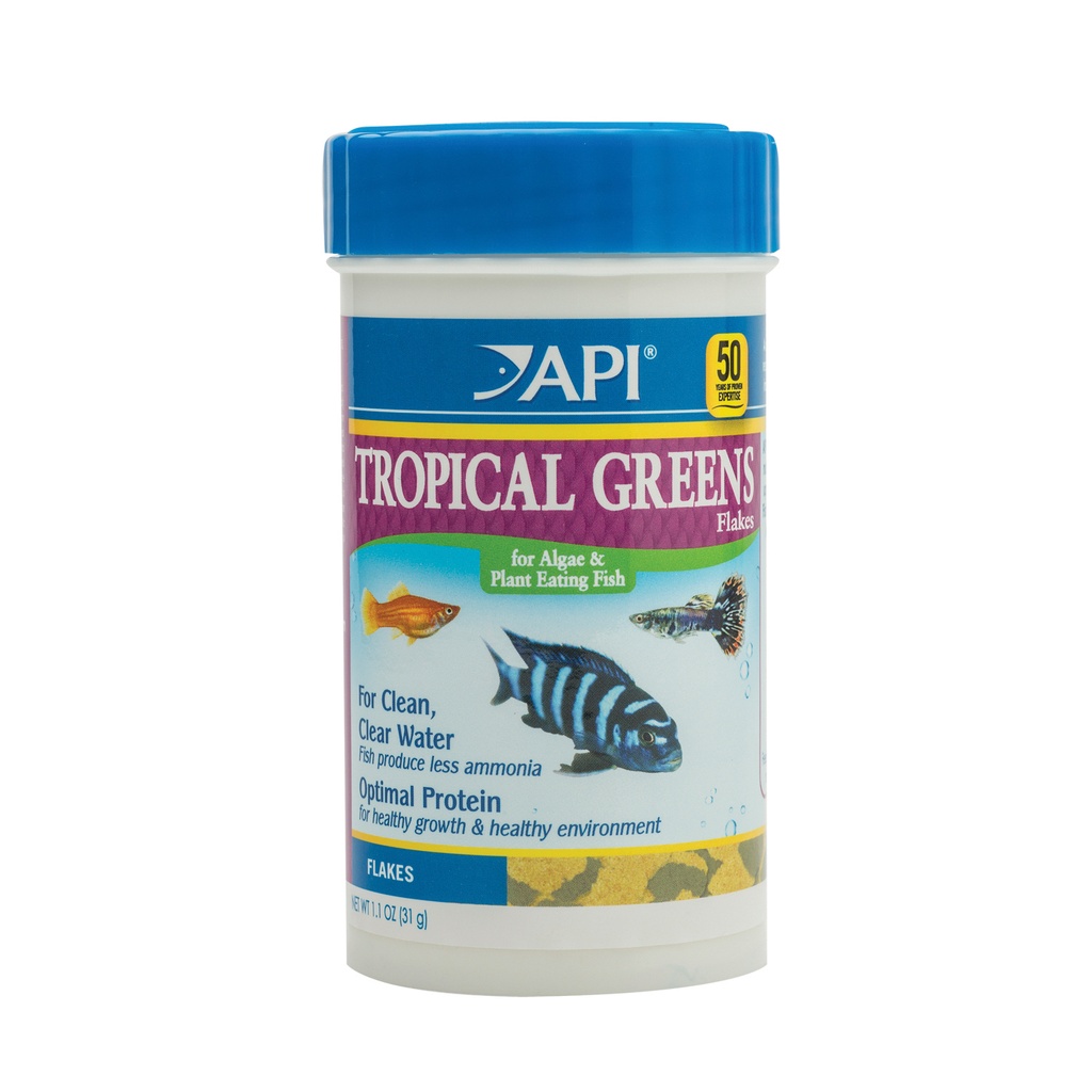 Mars Fishcare API TROPICAL GREENS FLAKES Tropical Fish Greens Flakes Fish Food