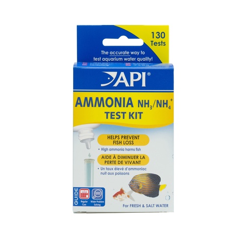 [APLR8600] Mars Fishcare API AMMONIA 130-Test Freshwater and Saltwater Aquarium Water Test Kit