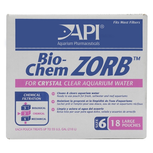 [AP108D] Mars Fishcare BIO-CHEM ZORB POUCH SZ 6 (BULK= 18)