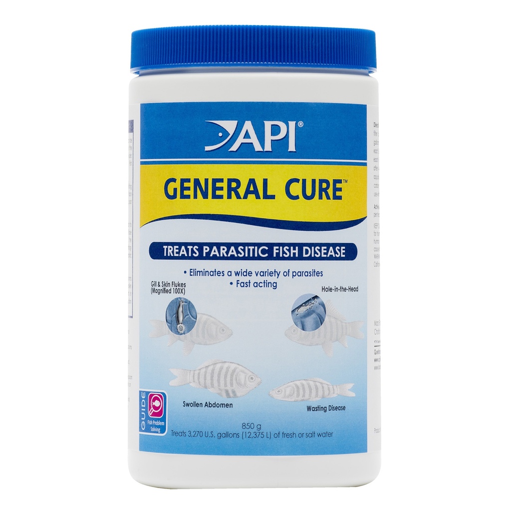 Mars Fishcare API GENERAL CURE Freshwater and Saltwater Fish Powder Medication 30-Ounce Bulk Box