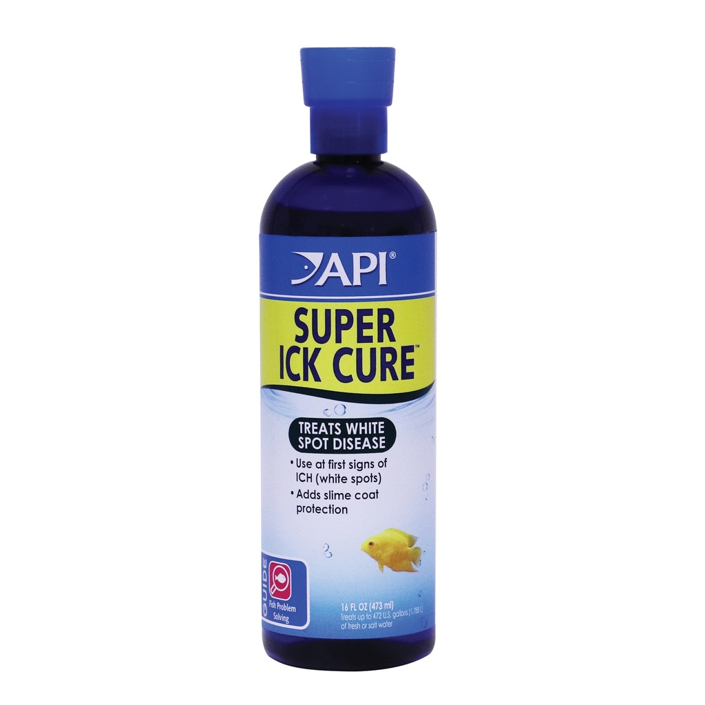 Mars Fishcare API LIQUID SUPER ICK CURE Freshwater and Saltwater Fish Medication 16-Ounce Bottle