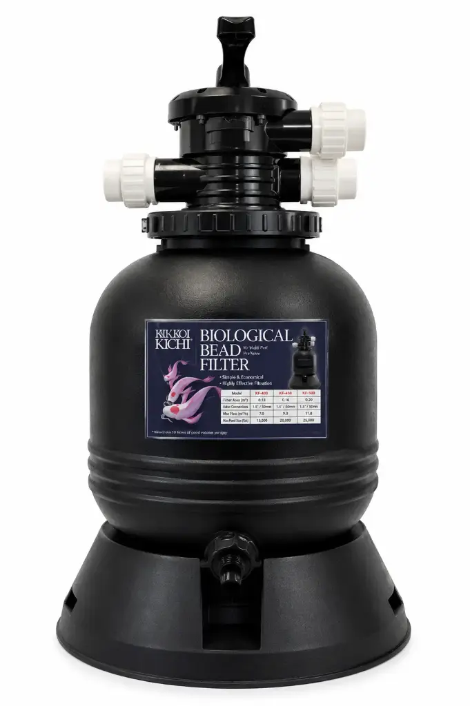 IKU KOI KICHI  Backwashing Pressure Filter 6000 Gallon 2" Inlet Outlet