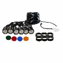 Kasco LED Composite Light, 11Watts ea., 120V, Includes color lenses w/red, blue, green & amber