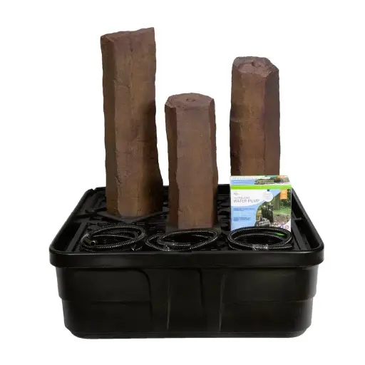[AQS78366] AQUASCAPE FAUX BASALT COLUMN SET OF 3 FOUNTAIN KIT - 24",30",36"H (61,76,91 CM)