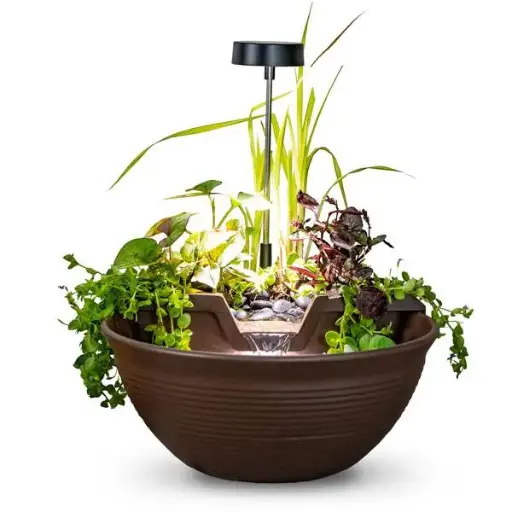 [AQS78346] AQUASCAPE AQUAGARDEN TABLETOP FOUNTAIN KIT MOCHA