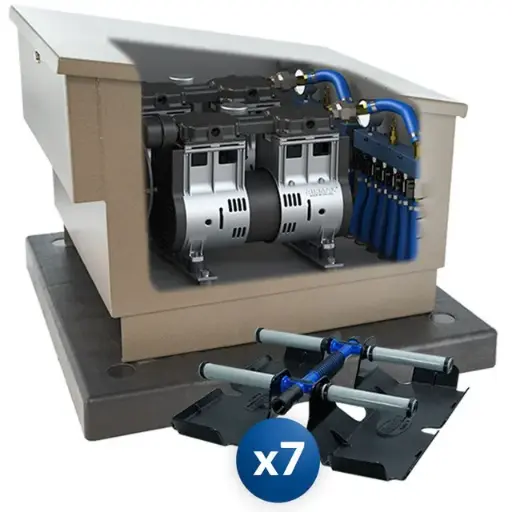 [AM510713] Airmax LS120 System w/ 7 Diffusers & Metal Cabinet 230v No EasySet Airline 2 HP
