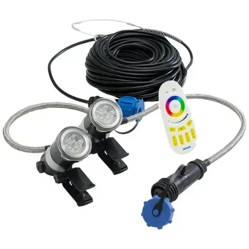 [AM652735] Airmax RGBW LED 2 Light Set 100' Cord 100'