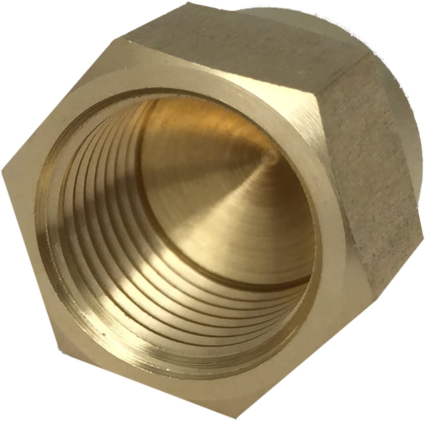 3/8" BRASS FLARE CAP FITTING Pond and Pet Direct Supplies
