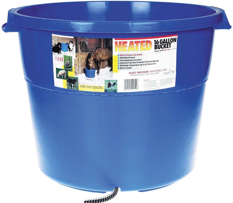16 GALLON HEATED BUCKET Pond and Pet Direct
