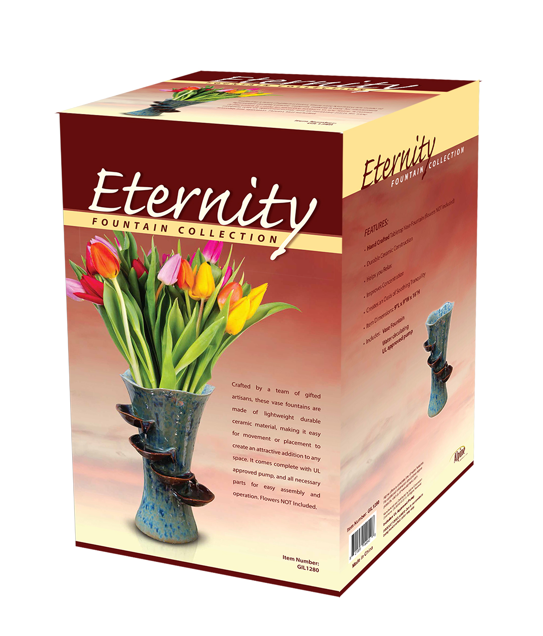 Ceramic Vase TableTop Fountain Pond and Pet Direct