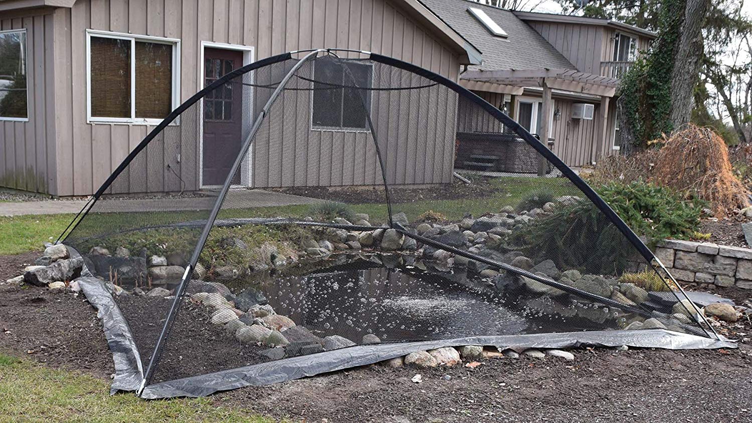 POND COVER TENT 10'X14' W/ 12 ANCHORS Pond and Pet Direct